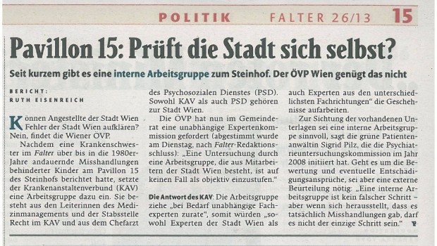 Falter Artikel Steinhof