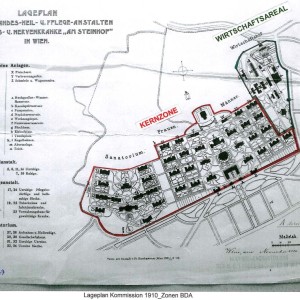 Steinhof Kernzone und Wirtschaftszone