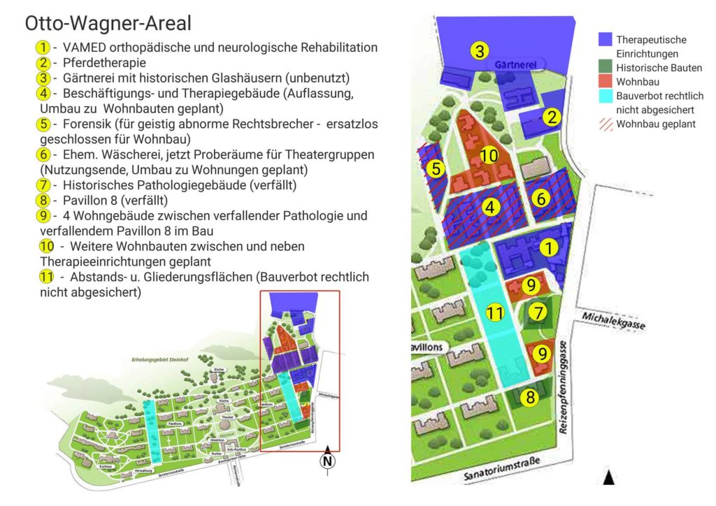 Otto Wagner Areal Verbauungsplan